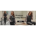 thumbnail image 6 of WIHOLL Long Sleeve Shirts for Women Color Block Raglan Tops Casual Crewneck Basic Tees Fall Clothes 2026 Fashion, 6 of 8