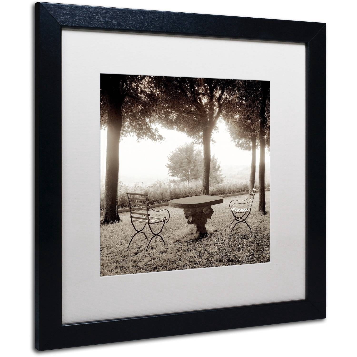 Trademark Fine Art "Fiesloe Giardini I" Canvas Art by Alan Blaustein, White Matte, Black Frame