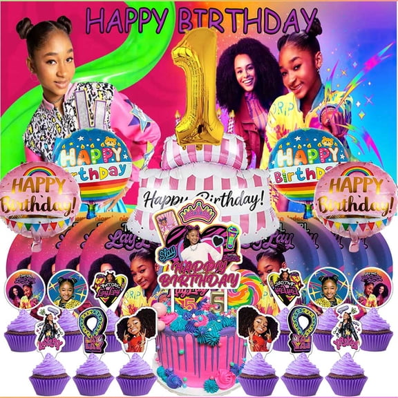 That Lay Lay Girl 1st Tableware Balloons Cake Toppers Backdrop Banner Supplies Party Decor Plates Decorations