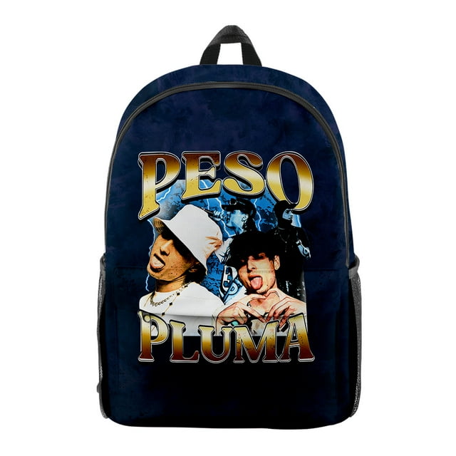 Peso Pluma Pack Students Child Backpack Man/Woman Zipper Bag Zip Backpack School 3D Print Bag Backpack