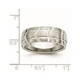 thumbnail image 6 of Chisel Stainless Steel Brushed and Polished 8mm Grooved Band, 6 of 7