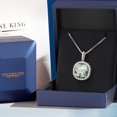 thumbnail image 5 of Gem Stone King 925 Sterling Silver Pendant with Chain Prasiolite Moissanite (11.25 Cttw), 5 of 6