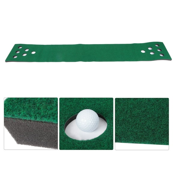 Putting Green, Flannel Material 2-4 Player  Putting Mat With 12 Putting Green For Travel For Backyard Parties For Camping For Beach Parties