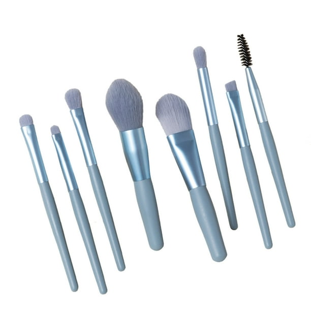 Juego de mini brochas de maquillaje, kit de brochas cosméticas, herramientas de maquillaje, 8 piezas