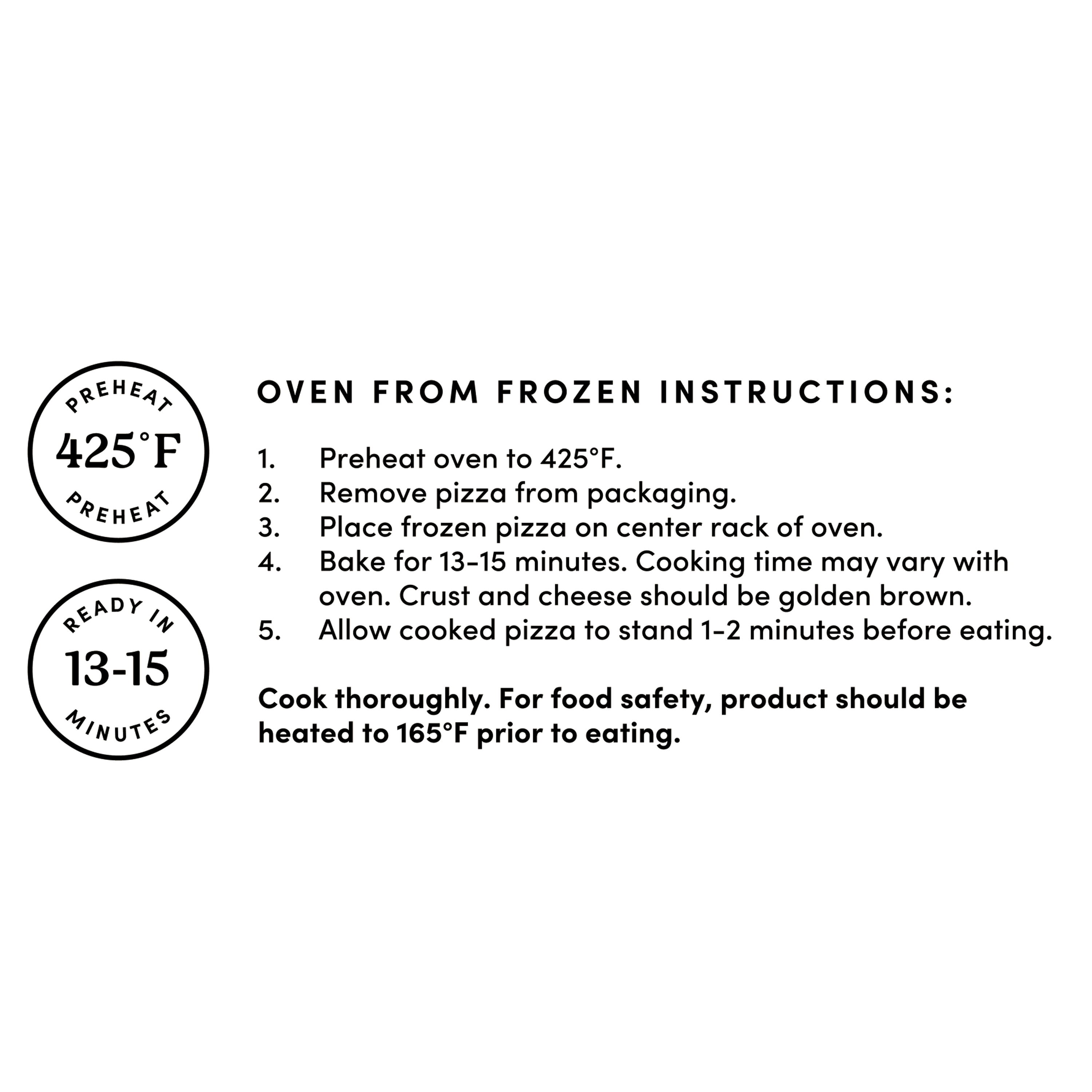 bettergoods Gluten-Free Cauliflower Thin Crust Margherita Pizza, 11.8 oz (Frozen)