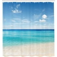 thumbnail image 2 of JOOCAR Ocean Shower Curtain,Tropical Carribean Sea Shore Sand Beach Polyester,with Hooks,72x72inch, 2 of 6