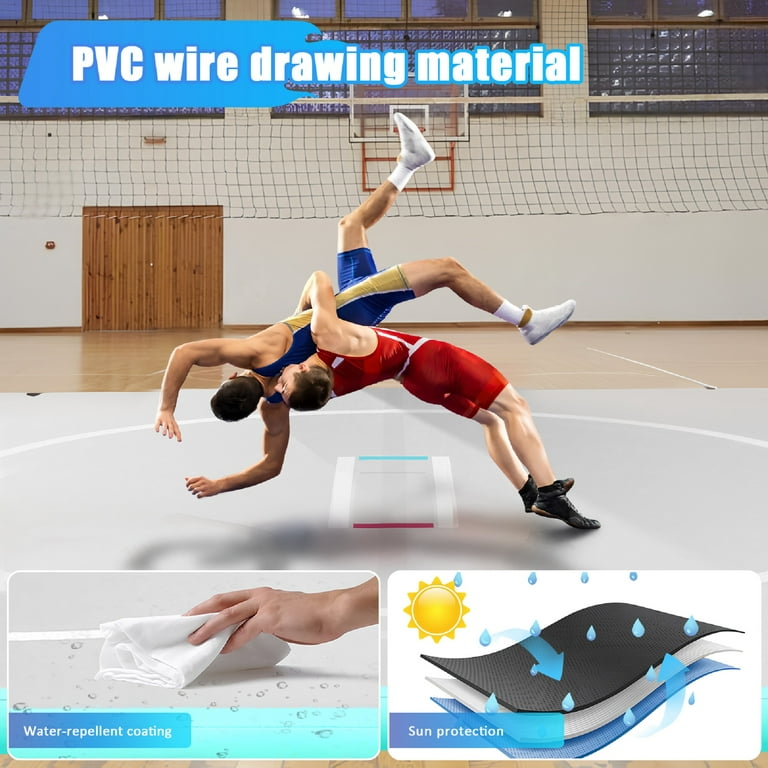 9.9x9.9Ft Inflatable Wrestling Mat - Thick PVC Mat for Home Use