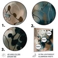 thumbnail image 3 of Designart "Abstract Reflections in Blue II" Abstract Metal Art Print, 3 of 5