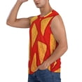 thumbnail image 3 of Fuzoiu Tortilla chips Print Men's Sleeveless T-shirt,Sleeveless Tee Shirts,Quick-Dry Athletic Tank Top for Gym, Running, Sports & Outdoor Activities-XX-Large, 3 of 7