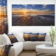 thumbnail image 1 of Waves On the Sand During Sunset - Seashore Canvas Art Print, 1 of 4