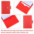 thumbnail image 4 of ZheElen Compact Card Holder Bag Lightweight And Small Occupation Easily Fit In Bag No Loose Thread Card Bag Red 1Set, 4 of 6