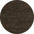 thumbnail image 1 of Ahgly Company Machine Washable Indoor Round Abstract Sepia Brown Area Rugs, 8' Round, 1 of 7