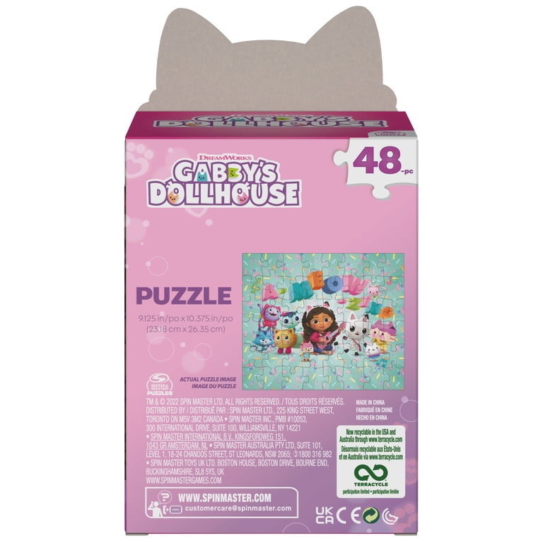 Spin Master Games, Gabby's Dollhouse, 48-Piece Puzzle for Ages 4