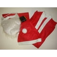 thumbnail image 5 of Nicky Bigs Novelties 5 Piece Budget Bar Crawl Disposeable Santa Suit Set Santa Claus Costume Adult One Size Fit Most, 5 of 5
