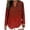#032-Red, variant on Craaazy Women's Fashion Prints Plus Size V-Neck Long Sleeve Comfy Shirts Gifts
