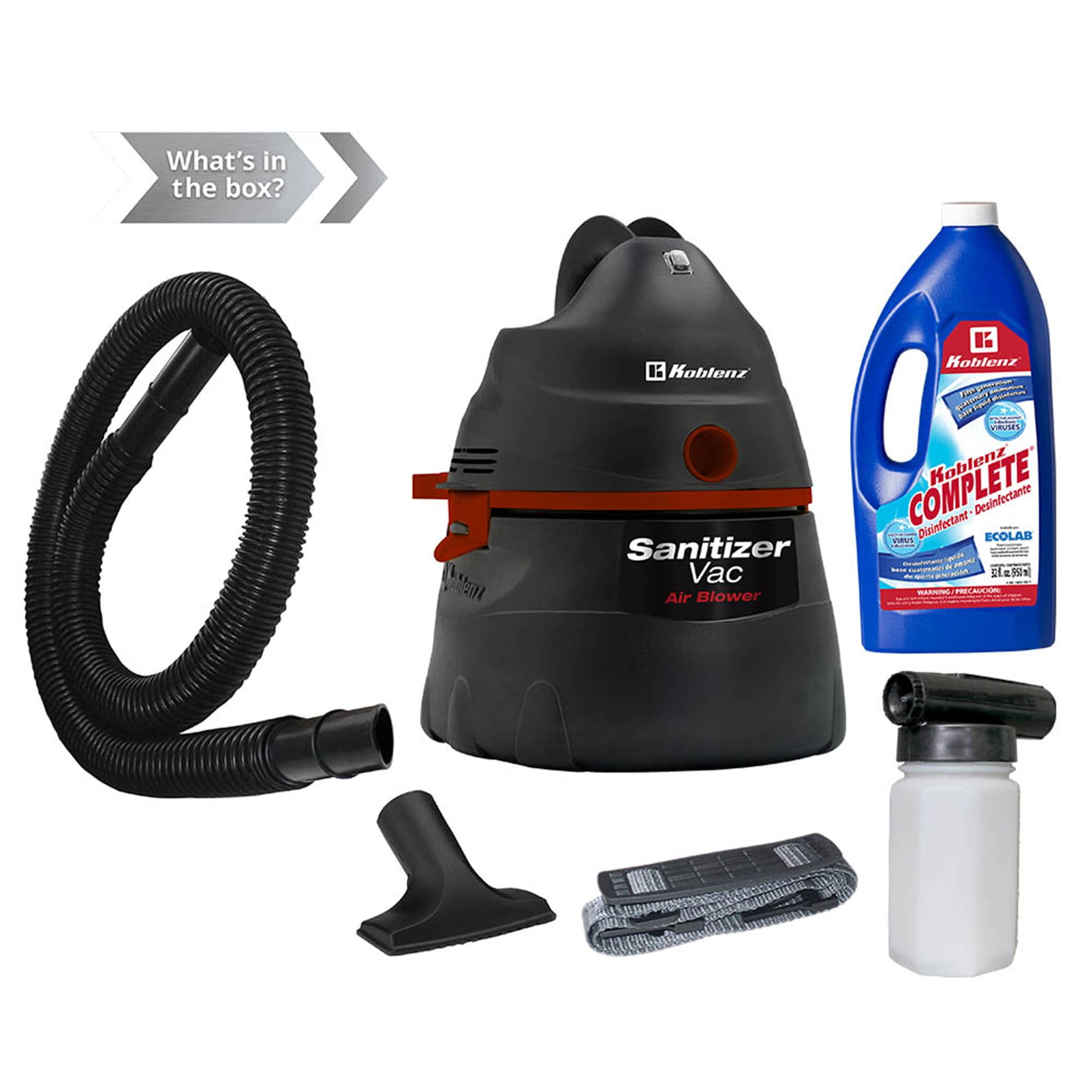 ●THEAIRTOWN● lotion sk KOBLENZ WET/DRY VAC, 3 Gallon, 2 Peak HP with SANITIZER KIT