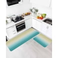 thumbnail image 2 of Yellow Cyan Kitchen Mats for Floor 2 Piece, Turquoise Gradient Absorbent Non-Slip Kitchen Rugs Comfort Standing Mat for Laundry, Hallways 23.6"x35.4"+23.6"x70.9", 2 of 9