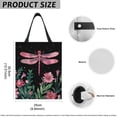 thumbnail image 7 of Yuyamidu Pink Dragonfly Car Trash Can Pink Daisy Car Trash Storage Bag for Front Seat Back Seat Lightweight Auto Garbage Bag for Car SUV Van Accessories, 7 of 7
