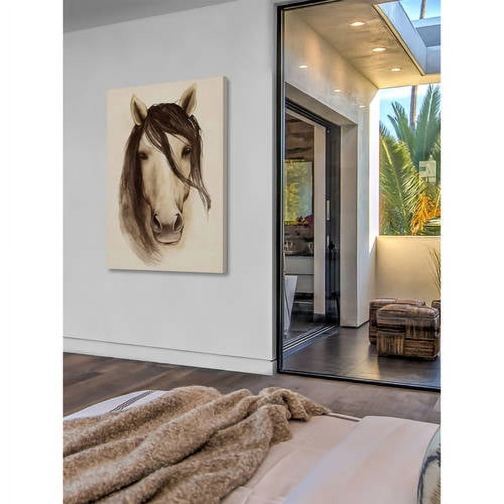 Marmont Hill "Horse Bangs" Painting Print on Wrapped Canvas