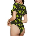 thumbnail image 3 of Easygdp Cute Cartoon Dinosaurs Women's One-Piece Swimsuit Slim Fit Crew Neck Bodysuit Athletic Swimwear with Concealed Buckle - Small, 3 of 9