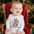 thumbnail image 1 of Body de bebé con estampado de mi primer muñeco de nieve de Navidad, ropa para recién nacidos, mono de manga larga para niños y niñas, trajes de fiesta para bebés, 1 of 5