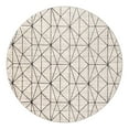 thumbnail image 3 of Unique Loom Matrix Trellis Collection Area Rug - Geometric (8' Round White/Gray), 3 of 7