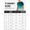 thumbnail image 6 of APTRO Men's and Big Men's Workout Shirt Athletic Core Shirt Quick Dry Moisture Wicking Short Sleeve Performance T-Shirt Stripe Gradient Green,Sizes S-3XL, 6 of 7