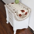thumbnail image 3 of PEACNNG Table Runner Embroidery Flower Tablecloth, 3 of 7