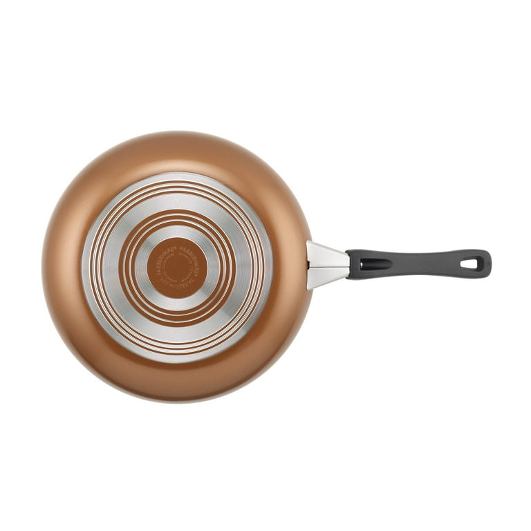 12.5-Inch Copper Ceramic Nonstick Deep Frying Pan — Farberware Cookware
