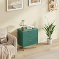 thumbnail image 6 of M optimized Fluted 3 Drawers Dresser for Bedroom, Wooden Chest of Drawers with Metal Handle & Legs, for Living Room, Hallway, 6 of 7