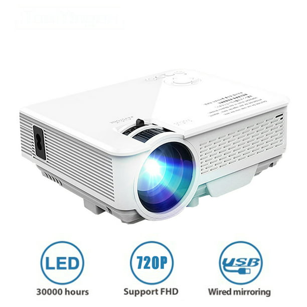 Mini LED projector support Full HD video for Home Cinema theater Pico movie projectors Media Player portatil - Walmart.com