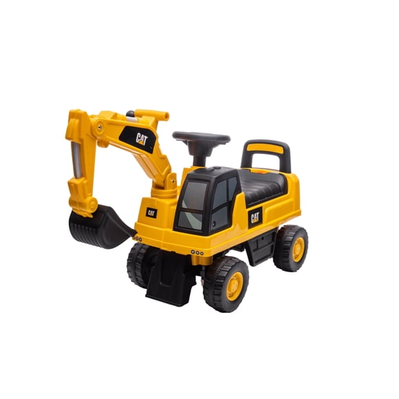 Caterpillar Foot-to-Floor Ride-On Toy for Toddlers (Ages 1–3), Engine Sounds, Under-Seat Storage, 55 lb Capacity, Yellow