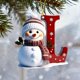 thumbnail image 5 of Adornos navideños personalizados con letras 2025 | Colgante acrílico para decorar el árbol | Adornos navideños personalizables para la decoración del hogar, 5 of 6