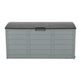 thumbnail image 2 of Tcbosik 75 Gallon Outdoor Lockable Waterproof Deck Storage Large Box for Patio Garden Yard Pool Supplies, Gray, 2 of 9