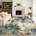 thumbnail image 4 of Garvee 5x7 Modern Abstract Area Rug Accent Carpet, Machine Washable Rug Stain-Resistant Contemporary Rug with Non-Slip Backing Low Pile Rug for Living Room Bedroom Home Decor, Yellow, 4 of 8