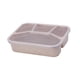 thumbnail image 5 of Recipiente de Almuerzo Bento con Compartimentos para Alimentos Frescos Beige, 5 of 9