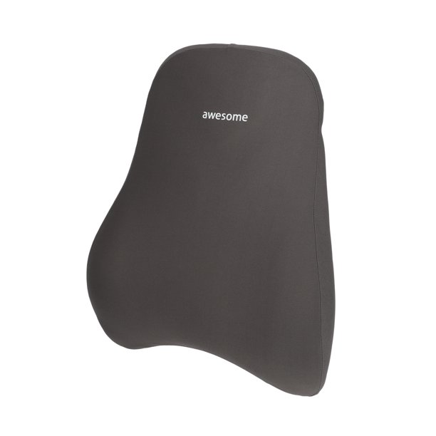 Almohada de Soporte Lumbar para Cuello de Automóvil de Todas las Estaciones Unique Bargains Espuma Viscoelástica Diseño Ergonómico 48x39x10.5cm Gris 1 Pc