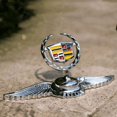 thumbnail image 2 of Logotipo 3d, logotipo del coche, adorno del capó delantero, capó cromado, insignia del águila, compatible con cadillac, alas doradas JM, 2 of 2
