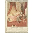 thumbnail image 2 of Edmund Dulac 11x14 Black Ornate Wood Framed Double Matted Museum Art Print Titled: And There, on a Bed the Curtains of Which Were Drawn Wide He Beheld the Loveliest Vision He Had Ever S, 2 of 5
