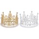 thumbnail image 5 of Cake Crown Toppers Decorative Birthday Cake Decors Circular Crown Silver 2Pcs, 5 of 5