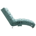 thumbnail image 4 of Massage Chaise Lounge, Electric Recliner Chair with 8 Massage Zones and 5 Modes, Modern Linen Upholstered Lounger with Side Pocket and Ergonomic Backrest Lounge Chair for Living Room, Teal, 4 of 7