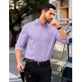 thumbnail image 4 of COOFANDY Mens Dress Shirts Long Sleeve Casual Button Down Shirts Regular Fit Formal Business Shirts, 4 of 7