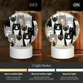 thumbnail image 3 of Daiia Colors Cats Pattern Acrylic Night Light, LED Touch Light, Bedroom Night Light, Soft Glowing Lamp Perfect Gift for Mother's Day, Birthday, or Christmas, 3 of 9