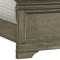 thumbnail image 4 of Benjara  Upholstery Scalloped Bem California King Size Bed with Arched Headboard, Cream & Light Gray, 4 of 4