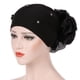 thumbnail image 4 of Sombrero Turbante de mujer perfecl Moda Elástico Grande Negro, 4 of 8