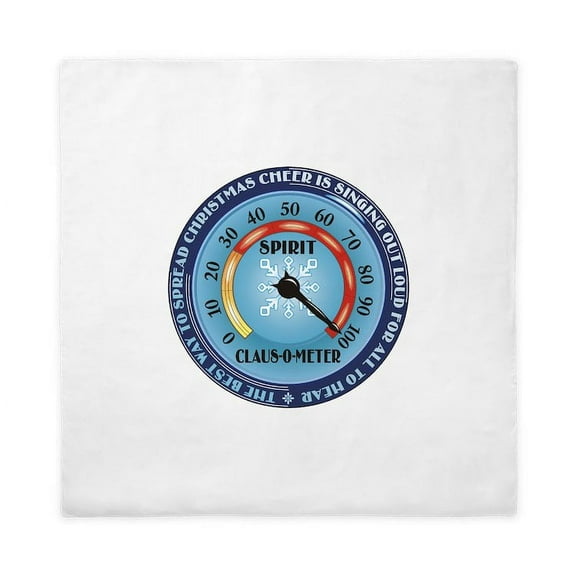 CafePress - Clausometer Queen Duvet Cover - Queen Duvet