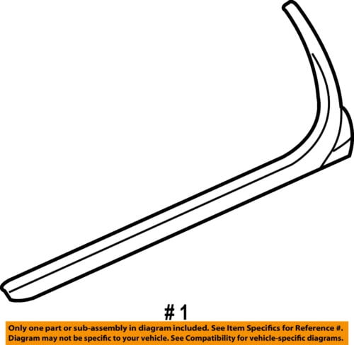 GM OEM Rear Window//Door-Belt Molding Weatherstrip Right 22774085