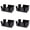 Photo Color 4PCS, variant on Black Bar Storage Bar Condiment Caddy Napkin Holder Straw Holde