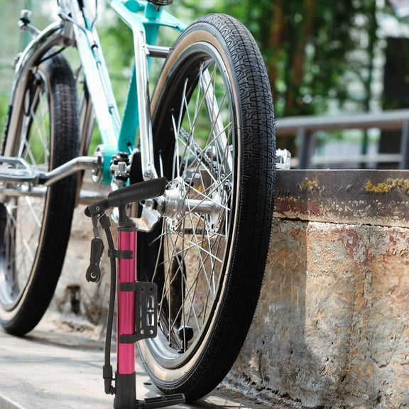 Worgeous Portable Mini Air Pump for Bike Use Aluminum Alloy Compact Lightweight Multi Color 3.5x0.5 Inches