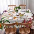 thumbnail image 3 of Spring Floral Hummingbird Table Cloth Waterproof Tablecloths, Pastoral Rustic Botanical Flowers Tablecloth Dining Table Cover for Kitchen Party Tabletop Outdoor, Rectangle Tablecloth 52x70 Inch, 3 of 9